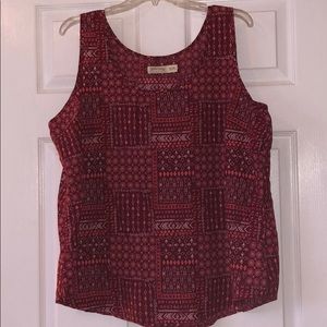 XXL tank top, reds